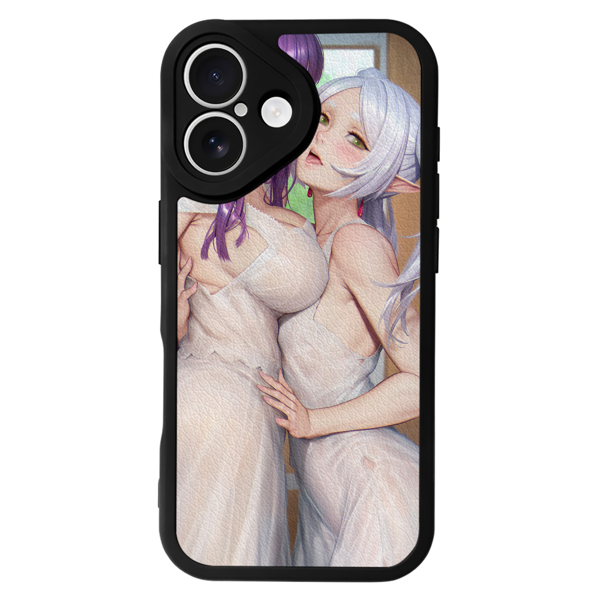 （画像用） 葬送のフリーレン Frieren 【iPhone 16シリーズ対応】シリコンスマホケース（レザー調） 材質：シリコン